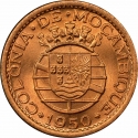 20 Centavos 1949-1950, KM# 75, Portuguese Mozambique (Portuguese East Africa)