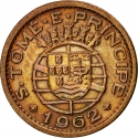 10 Centavos 1962, KM# 15, Sao Tome and Principe