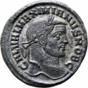1 Follis 296 AD, RIC# VI 81a, Pannonia, Galerius