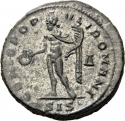 1 Follis 296 AD, RIC# VI 98b, Pannonia, Galerius