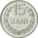 15 Bani 1975, KM# 93a, Romania