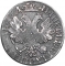 1 Ruble 1704-1705, KM# 122, Russia, Empire, Peter I the Great, KM# 122.1, Crown above eagle is short, narrow tail