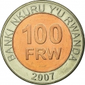 100 Francs 2007, KM# 32, Rwanda