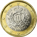 1 Euro 2002-2007, KM# 446, San Marino