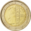 2 Euro 2015, KM# 541, San Marino, 750th Anniversary of Birth of Dante Alighieri