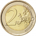 2 Euro 2015, KM# 541, San Marino, 750th Anniversary of Birth of Dante Alighieri