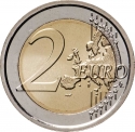 2 Euro 2020, KM# 589, San Marino, 500th Anniversary of Death of Raphael