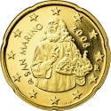 20 Euro Cent 2008-2016, KM# 483, San Marino