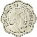 5 Cents 1976, KM# 22, Seychelles, Declaration of the Independence