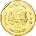 1 Dollar 1987-1991, KM# 54b, Singapore
