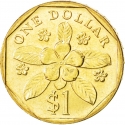 1 Dollar 1987-1991, KM# 54b, Singapore
