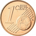 1 Euro Cent 2009-2024, KM# 95, Slovakia