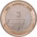 3 Euro 2023, KM# 160, Slovenia, Day of Slovenian Sport