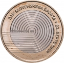 3 Euro 2023, KM# 160, Slovenia, Day of Slovenian Sport