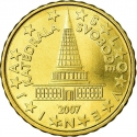 10 Euro Cent 2007-2024, KM# 71, Slovenia