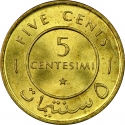 5 Cents 1967, KM# 6, Somalia