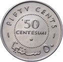 50 Cents 1967, KM# 8, Somalia
