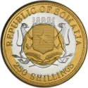 250 Shillings 2000, KM# 116a, Somalia, Millennium Icons, Nelson Mandela