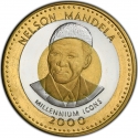 250 Shillings 2000, KM# 116a, Somalia, Millennium Icons, Nelson Mandela