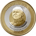 250 Shillings 2000, KM# 115a, Somalia, Millennium Icons, Pope John Paul II