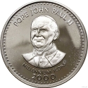 250 Shillings 2000, KM# 115, Somalia, Millennium Icons, Pope John Paul II