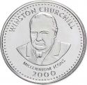 250 Shillings 2000, KM# 114, Somalia, Millennium Icons, Sir Winston Churchill