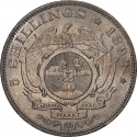 5 Shillings 1892, KM# 8, South African Republic (Transvaal)