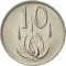 10 Cents 1976, KM# 94, South Africa, The End of Jacobus Johannes Fouché's Presidency