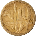 10 Cents 2007, KM# 341, South Africa