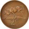 2 Cents 1965-1969, KM# 66.2, South Africa