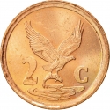 2 Cents 1996-2000, KM# 159, South Africa