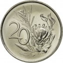 20 Cents 1965-1969, KM# 69.1, South Africa