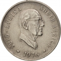 5 Cents 1976, KM# 93, South Africa, The End of Jacobus Johannes Fouché's Presidency