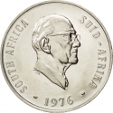 50 Cents 1976, KM# 96, South Africa, The End of Jacobus Johannes Fouché's Presidency