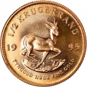 1/2 Krugerrand 1980-2024, KM# 107, South Africa
