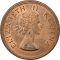 1 Penny 1953-1960, KM# 46, South Africa, Elizabeth II