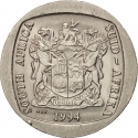 5 Rand 1994-1995, KM# 140, South Africa
