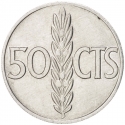 50 Centimos 1967-1975, KM# 795, Spain, Francisco Franco