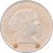2½ Centimos de Escudo 1865-1868, KM# 634, Spain, Isabella II, Jubia Mint, 4 pointed star