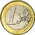 1 Euro 2007-2009, KM# 1073, Spain, Juan Carlos I