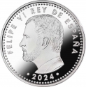 10 Euro 2024, KM# 1582, Spain, Felipe VI, 2024 Football (Soccer) Euro Cup in Germany