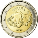 2 Euro 2015, KM# 1337, Spain, Felipe VI, UNESCO World Heritage, Cave of Altamira
