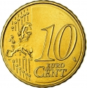 10 Euro Cent 2010-2024, KM# 1147, Spain, Juan Carlos I, Felipe VI