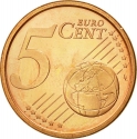 5 Euro Cent 1999-2009, KM# 1042, Spain, Juan Carlos I