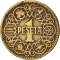 1 Peseta 1944, KM# 767, Spain, Francisco Franco