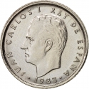 10 Pesetas 1983-1985, KM# 827, Spain, Juan Carlos I