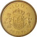100 Pesetas 1998-2000, KM# 989, Spain, Juan Carlos I