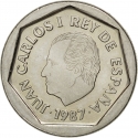 200 Pesetas 1986-1988, KM# 829, Spain, Juan Carlos I