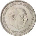 25 Pesetas 1958-1975, KM# 787, Spain, Francisco Franco