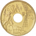 25 Pesetas 1996, KM# 962, Spain, Juan Carlos I, Spanish Autonomous Communities, Castilla-La Mancha